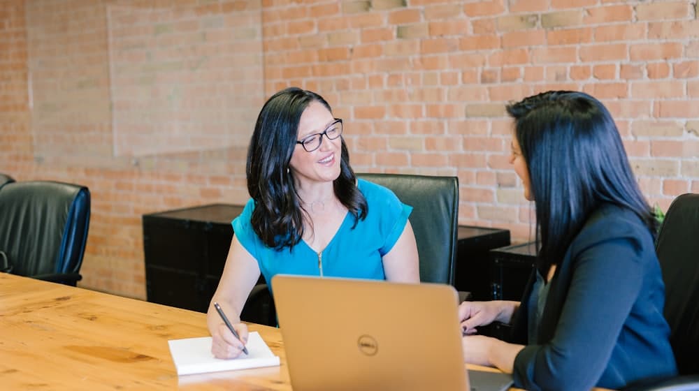 A person managing their finances online
